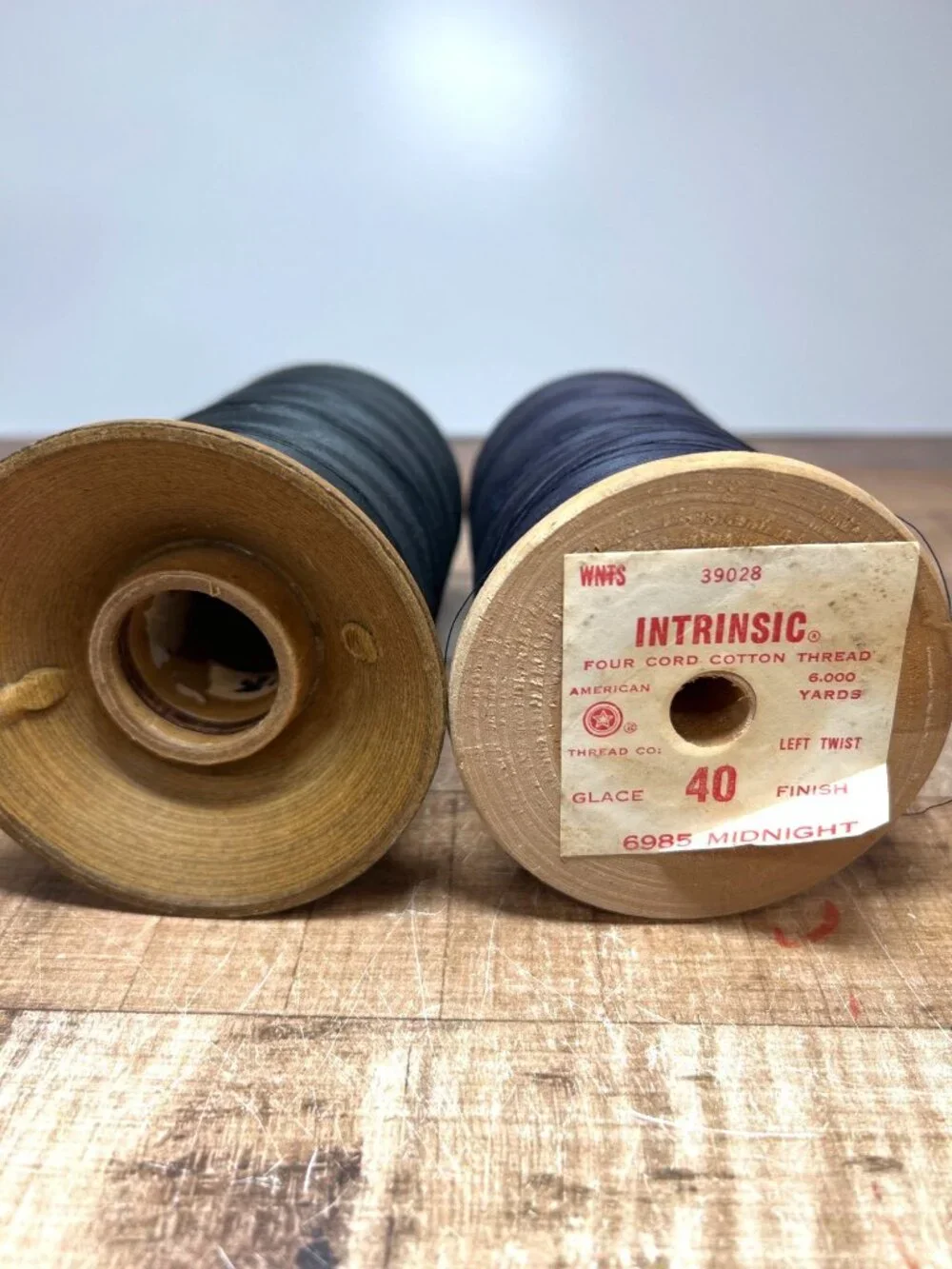 Vintage Clarks & Intrinsic Four Cord Cotton Thread Spools 6000 Yards